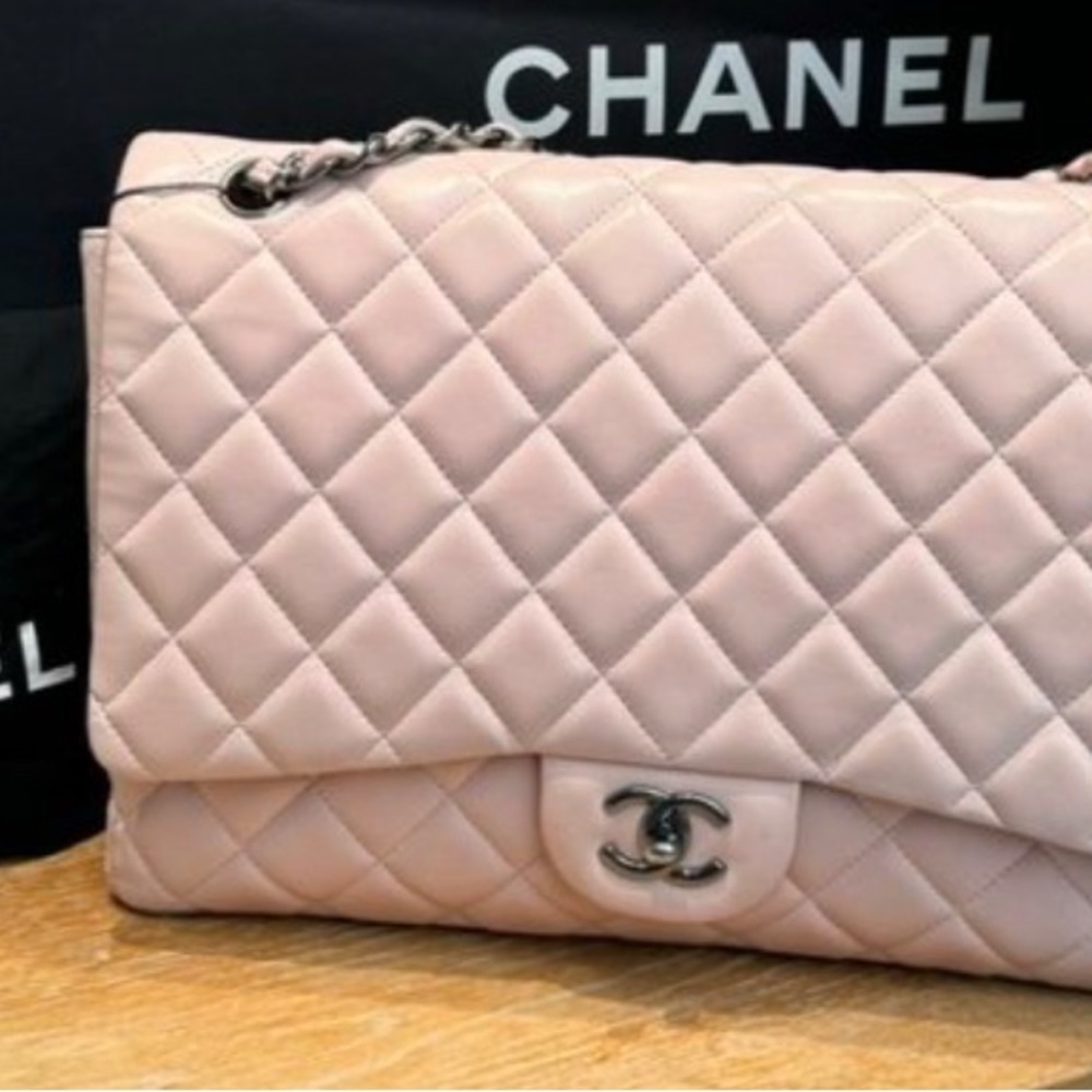 Chanel Pink Quilted Women's Bag Single Flap in Lambskin